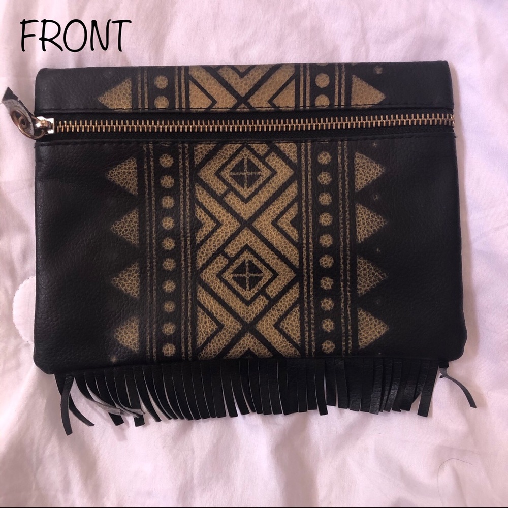 Black and gold pencil case